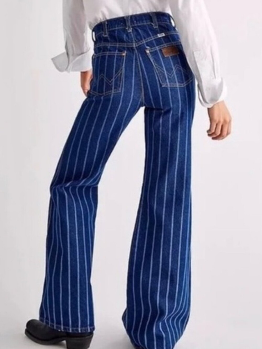 Wrangler Wanderer Striped High Rise Flare Jeans 28 x 32